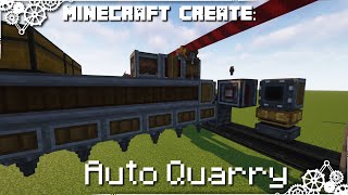 Minecraft Create Automatic Quarry [upl. by Rosanna399]