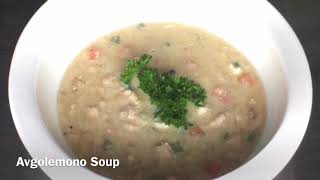 Greek Famous Soup Avgolemono  How To Make chicken soup with rice and lemon [upl. by Pussej974]