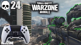 24 KiLLs Controller Gameplay Warzone Mobile [upl. by Notlih]