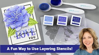 A Fun Way to Use Layering Stencils [upl. by Emixam]