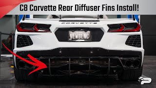 C8 Corvette Rear Diffuser Fins Install  Paragon Performance [upl. by Milissent]