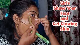 Women Face Shaving Is It Ok To Women Shave Their Face [upl. by Nivk820]