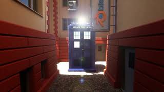 TARDIS Materializing in an Alleyway Remastered [upl. by At]