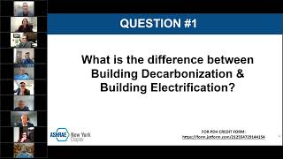 NYC Decarbonization Fundamentals Webinar Part 6 of 6 Decarbonization Panel [upl. by Alvar288]