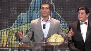 Alberto Del Rio sends a message to Jack Swagger at the WrestleMania 29 Press Conference [upl. by Cavan]