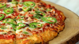 Low Carb Chicken Crust Pizza • Tasty [upl. by Plumbo]