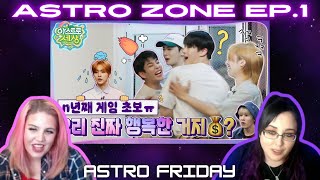 ASTRO ZONE Ep 1  KCord Girls React [upl. by Aicilram]