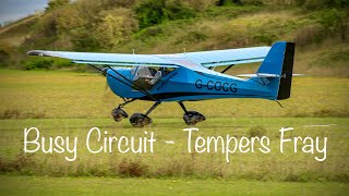 Popham Auster Fly In  EuroFOX Microlight 912iS [upl. by Ycul]