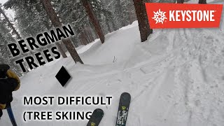 Skiing UNEVA TREE RUN ◆ 4K  Keystone Resort [upl. by Atorod944]