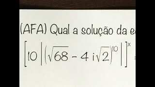 1000QMat  9  AFA  Números Complexos [upl. by Sihtam]