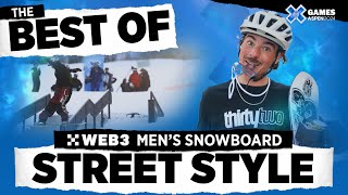 BEST OF OKX Men’s Snowboard Street Style  X Games Aspen 2024 [upl. by Tratner]