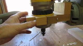 Overhead Router Support on Radial Arm Saw [upl. by Eilsel161]