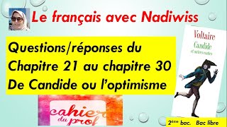 Candide QuestionsRéponses du chapitre 21 au chapitre 30 Voltaire [upl. by Josler]