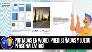 PORTADAS EN WORD PREDISEÑADAS Y LUEGO PERSONALIZADAS [upl. by Carly991]