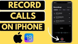 How to use Call Recording in iPhoneEnable Call Recording Option in IOS18 Record Calls On Iphone [upl. by Friday]