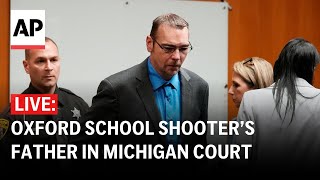 James Crumbley trial LIVE Oxford school shooter’s father in Michigan court [upl. by Elish838]