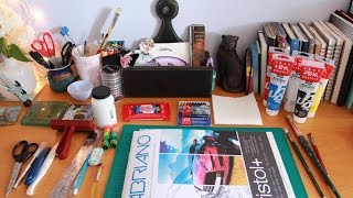 Collage Materials and Tools In the Studio with Jamie [upl. by Rotsen]