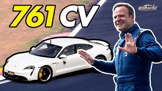 Elétrico mais rápido que 911 PORSCHE TAYCAN encara a Volta Rápida 215 com Rubens Barrichello [upl. by Ilahtan293]