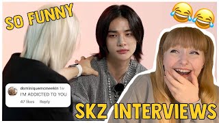 stray kids interview catch up whats on their phone amp compliment battle [upl. by Leacock]