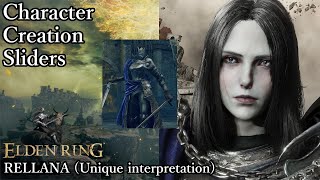 ELDEN RING Character Creation  RELLANA Unique interpretation [upl. by Asilej]