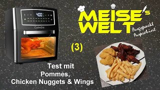 CalmDo Heissluft Ofen 3  Pommes Chicken Nuggets amp Wings [upl. by Otrebtuc]