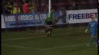 Youve got to see this Wrexham ghost goal goes through the net [upl. by Frohne268]