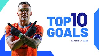 The top 10 goals of November  Top Goals  Serie A 202324 [upl. by Nivonod878]