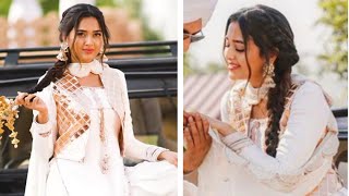 Tejasswi Prakash Hairstyle New Song Badmashi  Punjabi choti hairstyle  Suit Hairstyle [upl. by Lemkul]