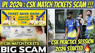 CSK Match Tickets Booking Scam 😱 Chennai Super Kings Practice Session IPL 2024 🔥 [upl. by Zaneta]