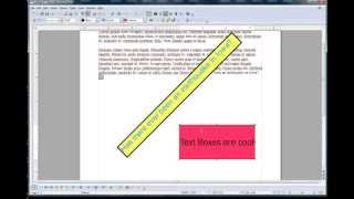 Formatting text boxes in Open Office Writer [upl. by Nagah421]