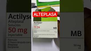 Cuidados de Enfermeria del ALTEPLASA alteplasa fibrinolisis infarto [upl. by Pironi830]