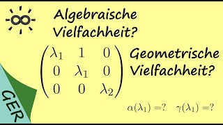 Algebraische und geometrische Vielfachheit [upl. by Kristofor]