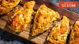 How to Make Cheesy Jalapeño Scones  Julia At Home S4 E7 [upl. by Annaej951]