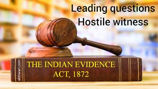 Leading question Hostile witness  Indian evidence act  Malayalam [upl. by Nidnerb227]