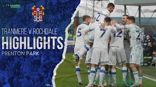 Match Highlights  Tranmere Rovers v Rochdale [upl. by Kelsi]