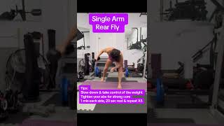 Single arm rear fly Shoulders toning [upl. by Shir]