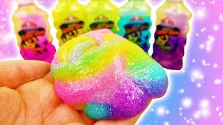 DIY Regenbogen Slime OHNE Gesichtsmaske  Schleim aus Glitzerkleber selber machen  Super Slime [upl. by Amund]