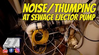 Noisethumping at sewage ejector pump in Minnetonka [upl. by Nylrem]