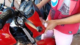 COMO REMOVER A CARENAGEM DO FAROL E PAINEL DA TITAN MIX  JUNIOR MOTOVLOG [upl. by Errecart968]