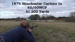 1876 Winchester Carbine at 200 yards [upl. by Ruyle277]