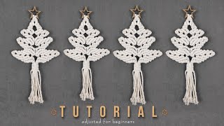 Macrame Christmas Tree Tutorial [upl. by Ahsinert]