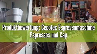 Produktbewertung Cecotec Espressomaschine Espressos und Cappuccino Cafelizzia 790 White Pro 1350W [upl. by Eednyl]