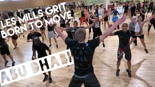 LES MILLS GRIT amp BORN TO MOVE in Abu Dhabi  Bas Hollander  Vlog 30 [upl. by Kirbie]