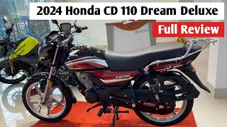 2024 Honda CD 110 Dream Deluxe Bs6 Full Review  Mileage  On Road Price  Features [upl. by Klepac]