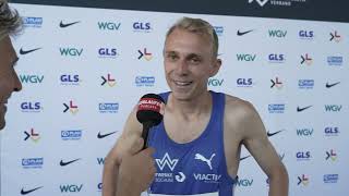 Nils Voigt 2 Platz 5000m deutsche Leichtathletik Meisterschaften 2024 [upl. by Alorac793]