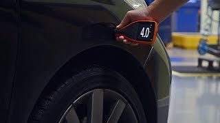 Measure vehicle paint thickness using an Elcometer 311 Automotive Paint Meter [upl. by Paris112]