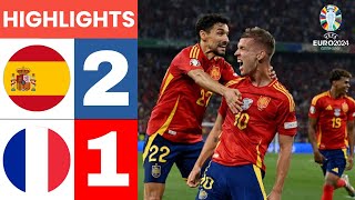 Lamine Yamal Dani Olmo power Spain to final  Spain vs France 21 Highlights amp All Goals Euro 2024 [upl. by Wolfgang]