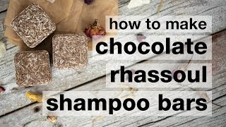 How to Make DIY Chocolate Rhassoul Pressed Shampoo Bars [upl. by Karlis]