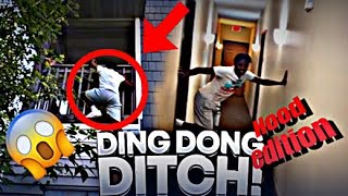 DING DONG DITCHES IN THE HOOD😨😭GONE WRONG❗️ [upl. by Elonore858]