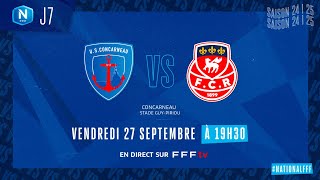 J7 I US Concarneau vs FC Rouen 1899 en replay 11 I National FFF 20242025 [upl. by Deys]